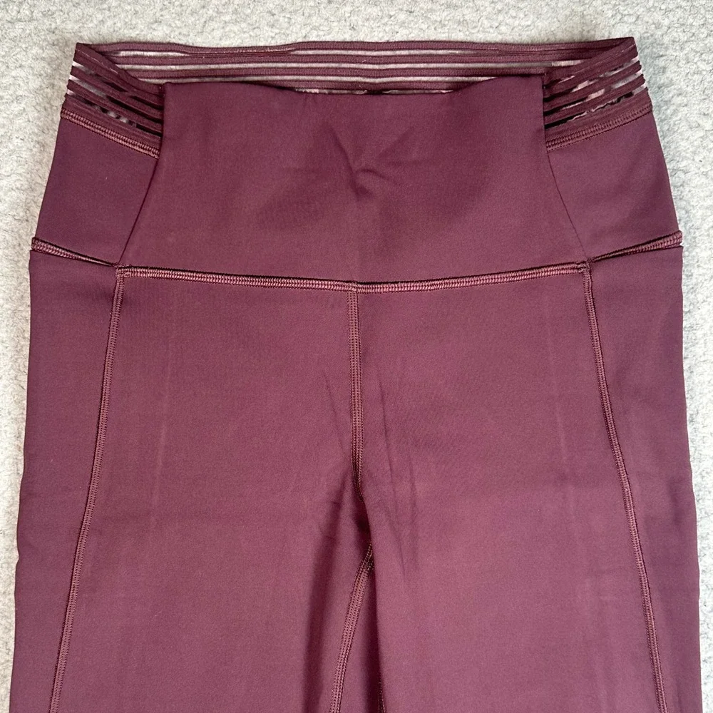 Lululemon Find Focus 7/8 Tight Women's 6 Arctic Plum Mesh Luxtreme Leggings Gym